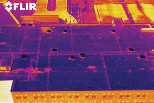 Luftbild Drohnenaufnahme Thermographie Wärmebild Inspektion