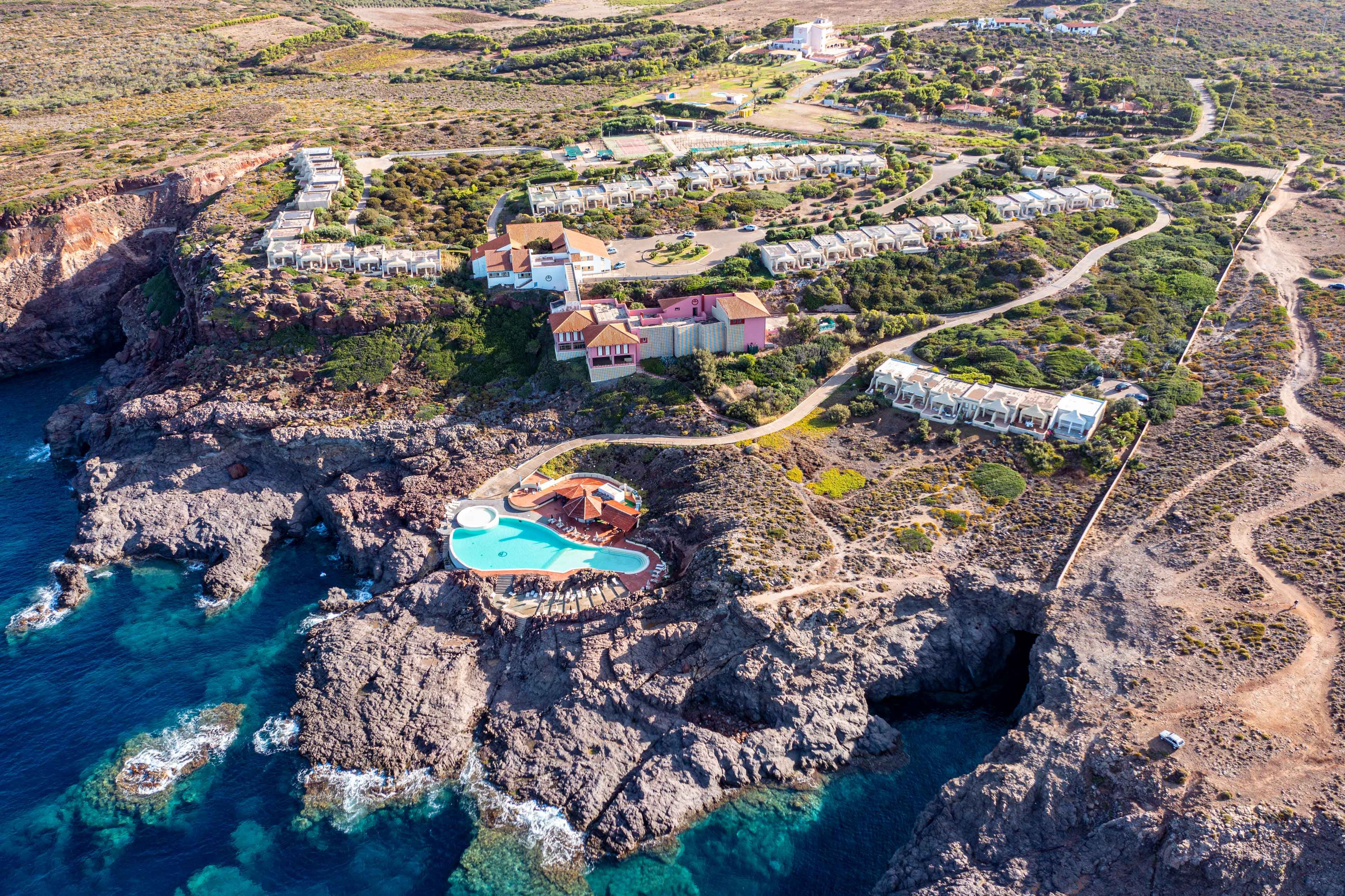 Panorama Luftaufnahme Hotel Strand Luftbildaufnahme Werbung